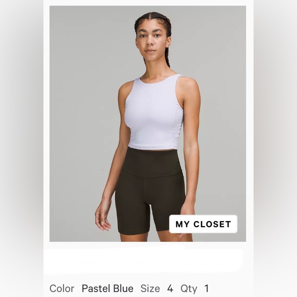 Lululemon High Neck Align | Pastel Blue size 4